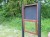 Recycled Plastic Information Stand  Notice Board