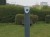 Reinforced Recycled Mixed Plastic Round Post with Point & Slanted Top  ()80mm