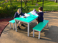 Kedel Eco Table Recycled Plastic Childrens Outdoor Playground Furniture