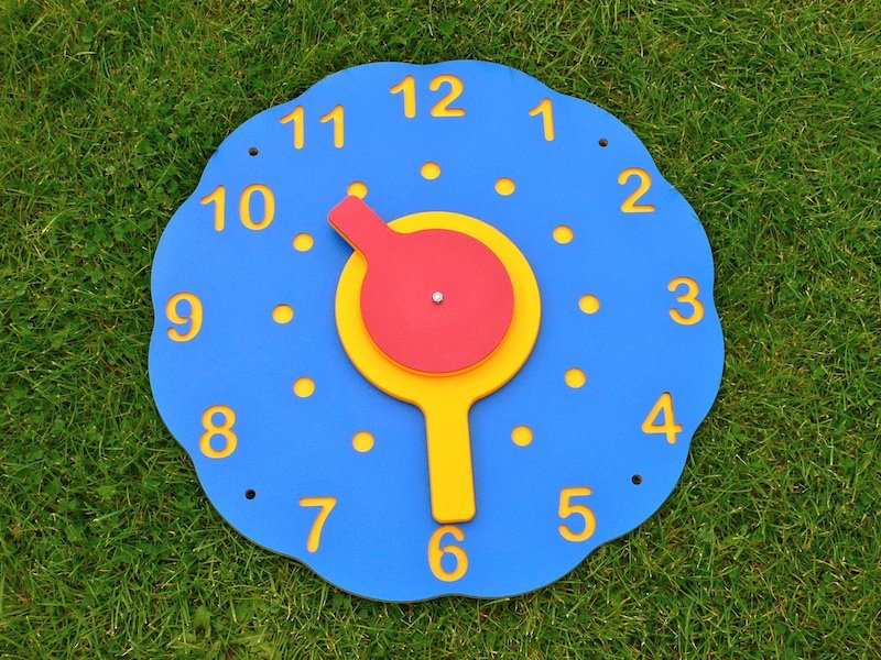 Wall Clock Multicoloured Recycled Plastic Education