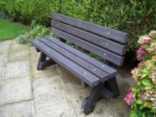 Ribble 3 seater Garden bench - with backrest
