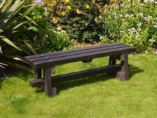 Ribble Bench without backrest - Recycled Plastic