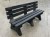 Irwell 4 seater recycled plastic garden bench