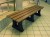 Tyne Sports Bench - Moulded Base - Recycled Plastic Wood Seat