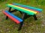 Ribble Rainbow Picnic Table with Extended Ends - Wheelchair/Pushchair Friendly