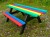 Ribble Rainbow Picnic Table with Extended Ends - Wheelchair/Pushchair Friendly