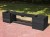 Ribble Planter Bench - recycled plastic