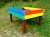 Rainbow Coloured Raised Planter  Recycled Plastic Wood