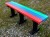 Colour: Multicoloured Slats/Black Legs