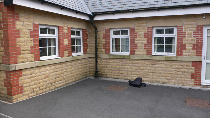 Turton Belmont Community Primary school playground before refurbishment