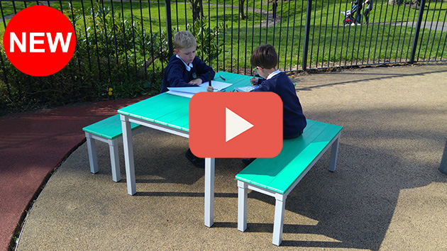 Kedel Eco Table and Bench Set School Playground Furniture