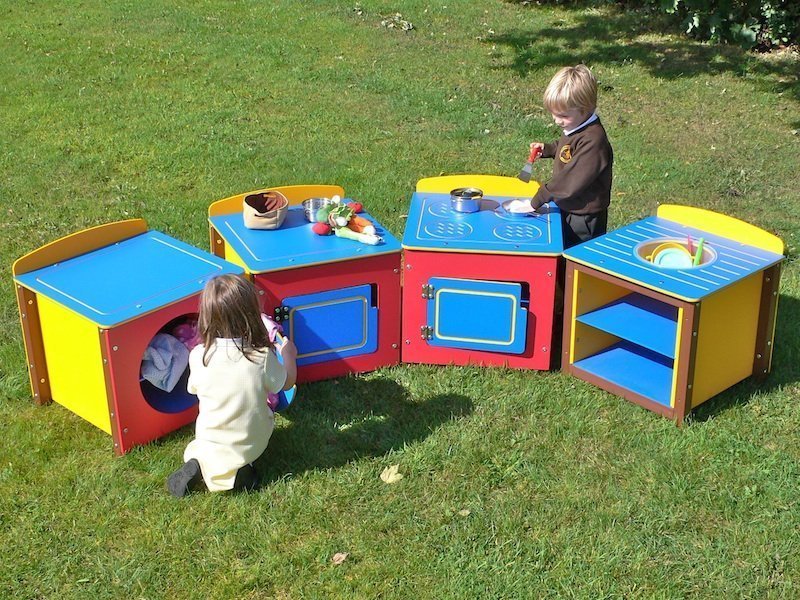Childrens Play Kitchen Units in recycled plastic