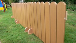 Maintenance Free Recycled Plastic Fence Panel School Playground