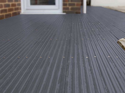 Plastic Wood Decking 120 x 20mm x 3m