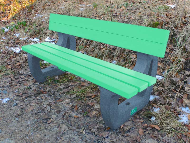 Colne 3 Seater Sports Leisure Bench Recycled Plastic Education