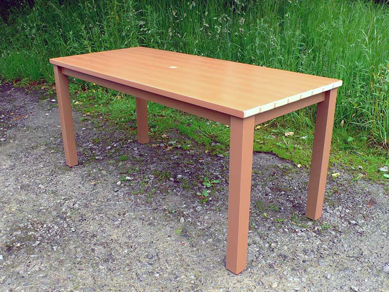 Thames Garden Table Synthetic Wood Recycled Plastic Education