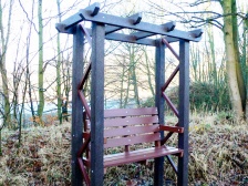 Arbor with Bench - Recycled Plastic