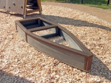 Children's Recycled Plastic Adventure Ship  Sand Box /  Raised Bed