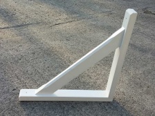 Pair of Angled Porch Gallows Brackets | Synthetic Wood