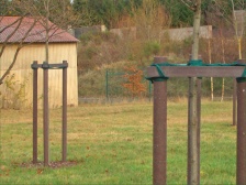 Reinforced Recycled Mixed Plastic Round Post with Point 80mm diameter